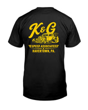 Load image into Gallery viewer, "Vintage K&amp;G Speed Associates" Premium T-Shirt 1 - Black - Back
