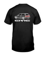 Load image into Gallery viewer, "Vintage Honda Civic" Premium T-Shirt 3 - Black - Back
