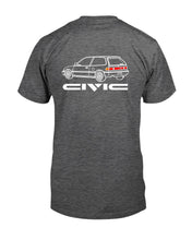 Load image into Gallery viewer, "Vintage Honda Civic" Premium T-Shirt 3 - Dark Heather - Back
