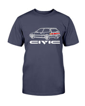 Load image into Gallery viewer, "Vintage Honda Civic" Premium T-Shirt 3 - Navy - Front
