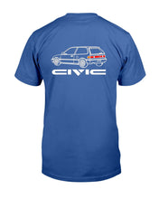 Load image into Gallery viewer, "Vintage Honda Civic" Premium T-Shirt 3 - Royal Blue - Back
